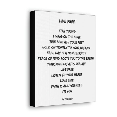 Live Free - canvas - white - Image 27