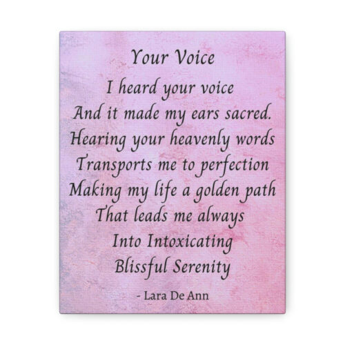 Your Voice - canvas - mauve - Image 4