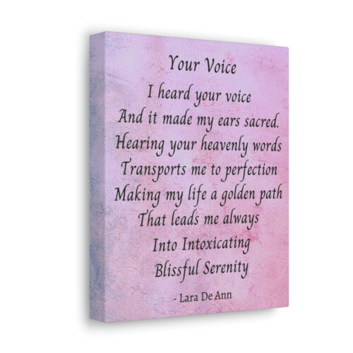 Your Voice - canvas - mauve - Image 5
