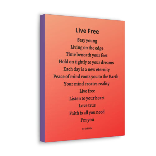 Live Free - canvas - orange - Image 24