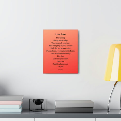 Live Free - canvas - orange - Image 25