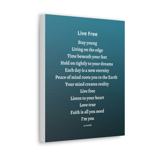 Live Free - canvas - green - Image 20