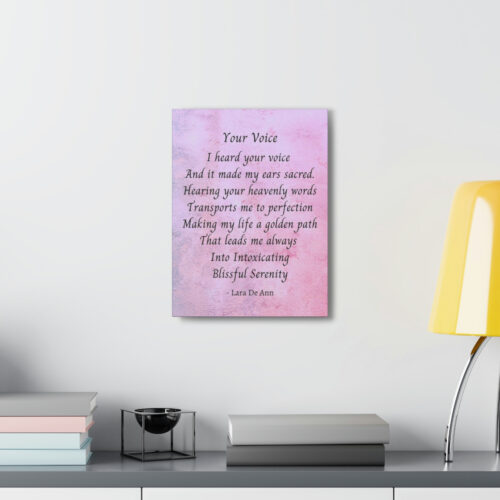 Your Voice - canvas - mauve - Image 3