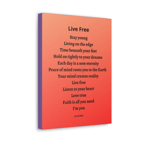 Live Free - canvas - orange - Image 27