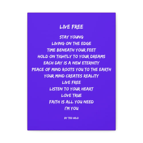 Live Free - canvas - purple - Image 12