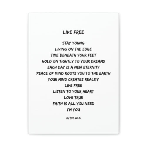 Live Free - canvas - white - Image 28