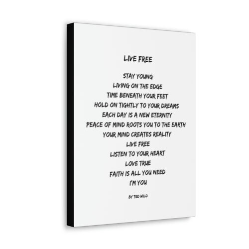 Live Free - canvas - white - Image 29