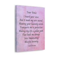 Your Voice - canvas - mauve