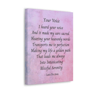 Your Voice - canvas - mauve