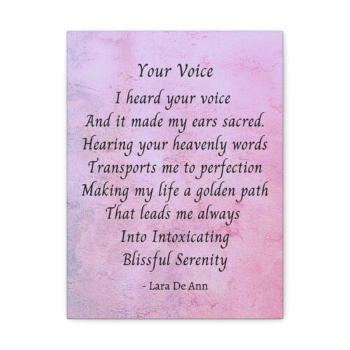 Your Voice - canvas - mauve - Image 2