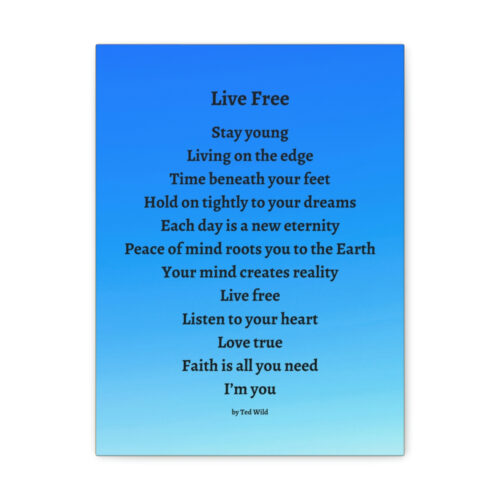 Live Free - canvas - blue gradient - Image 23