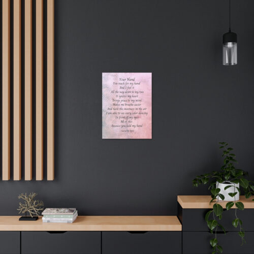 Your Hand - canvas - mauve - Image 9