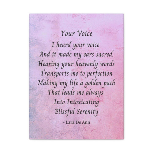 Your Voice - canvas - mauve - Image 7