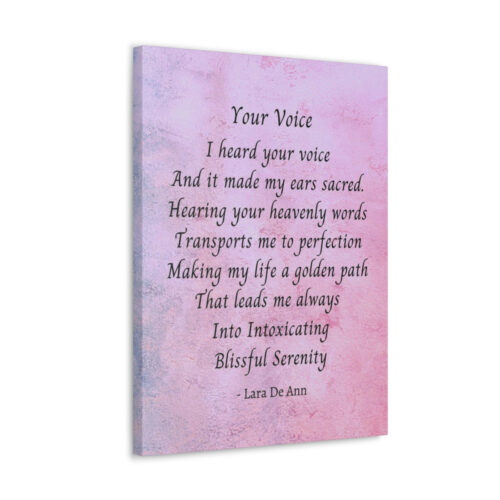 Your Voice - canvas - mauve - Image 8