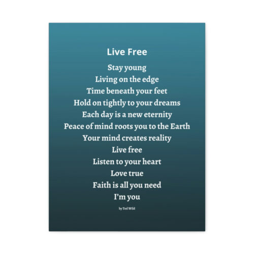 Live Free - canvas - green - Image 22
