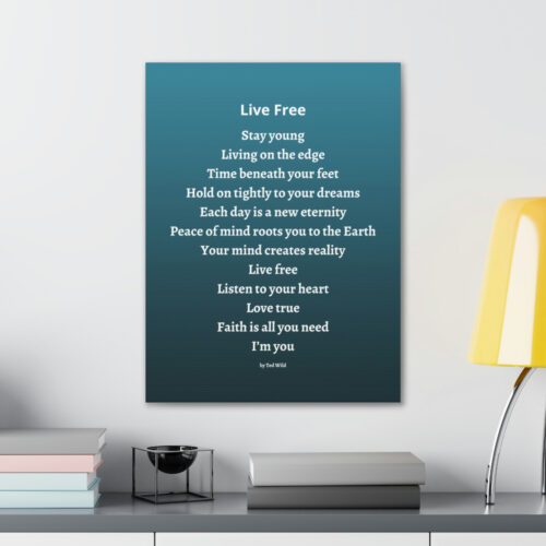 Live Free - canvas - green - Image 24