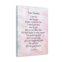 Your Presence - canvas - mauve
