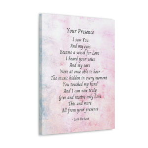 Your Presence - canvas - mauve