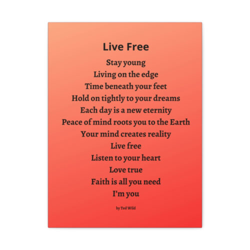 Live Free - canvas - orange - Image 28