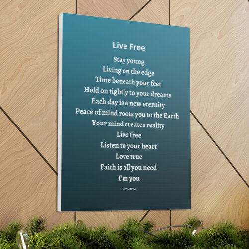 Live Free - canvas - green - Image 25