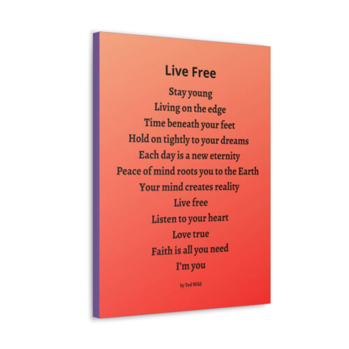 Live Free - canvas - orange - Image 29