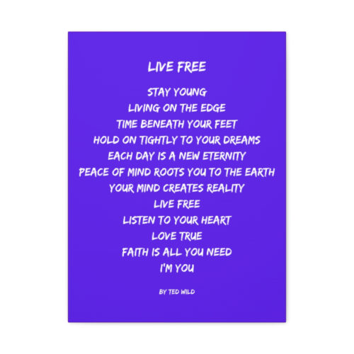 Live Free - canvas - purple - Image 14