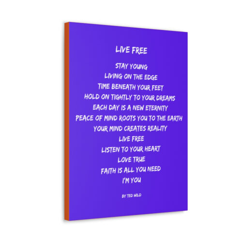 Live Free - canvas - purple - Image 15