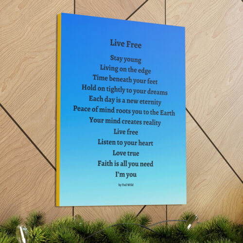 Live Free - canvas - blue gradient - Image 26