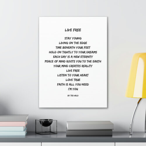 Live Free - canvas - white - Image 32