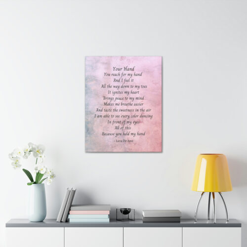 Your Hand - canvas - mauve - Image 12
