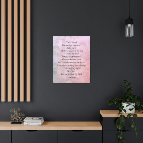 Your Hand - canvas - mauve - Image 13