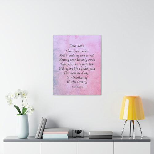 Your Voice - canvas - mauve - Image 10