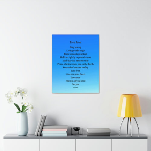 Live Free - canvas - blue gradient - Image 29