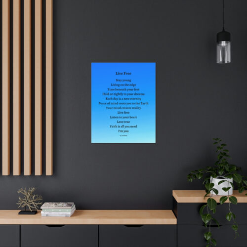 Live Free - canvas - blue gradient - Image 30