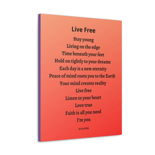 Live Free - canvas - orange - Image 31
