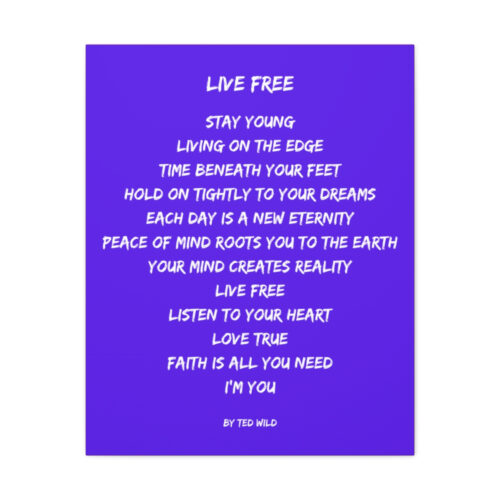 Live Free - canvas - purple - Image 16