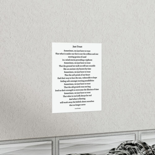 Just Trust - print - white - Image 3