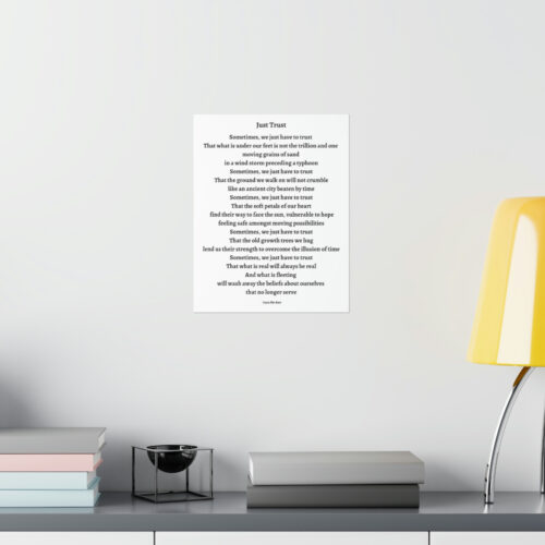 Just Trust - print - white - Image 4