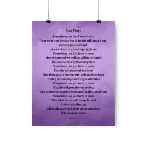 Just Trust - print - purple - Image 5