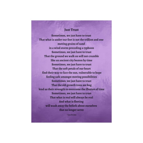Just Trust - print - purple - Image 6