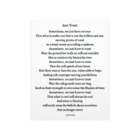 Just Trust - print - white