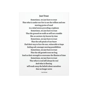 Just Trust - print - white