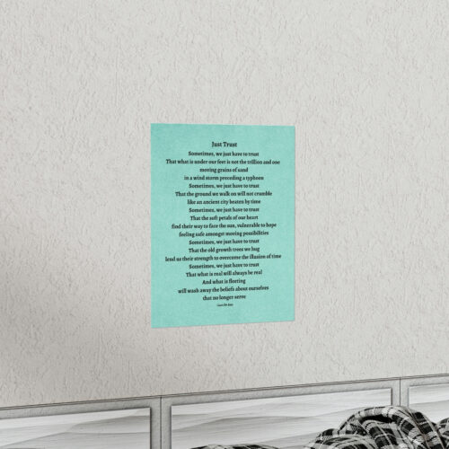 Just Trust - print - green - Image 7