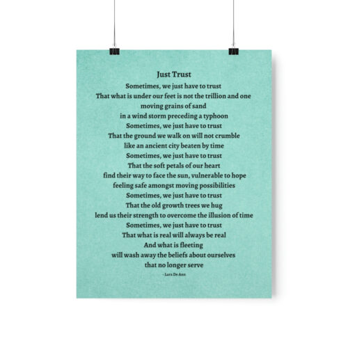 Just Trust - print - green - Image 5