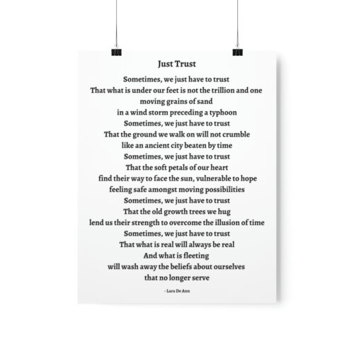 Just Trust - print - white - Image 2