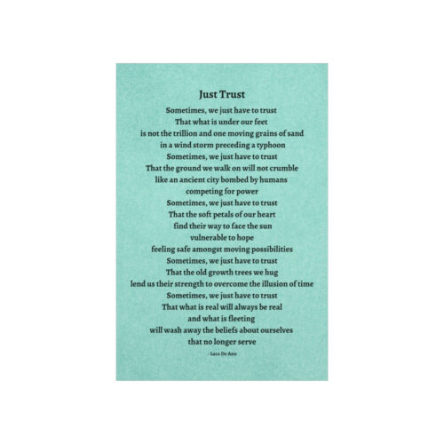 Just Trust - print - green - Image 10