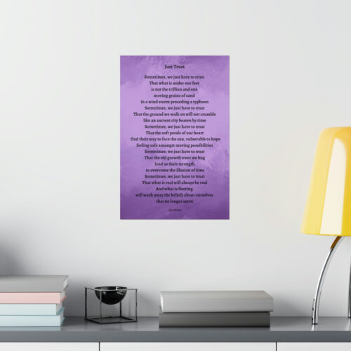 Just Trust - print - purple - Image 4