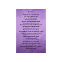 Just Trust - print - purple