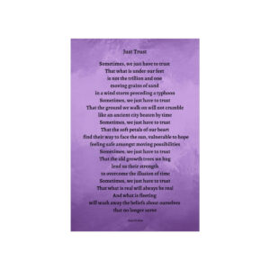 Just Trust - print - purple