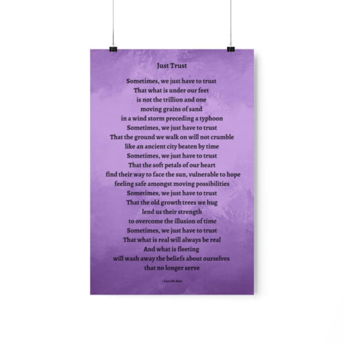 Just Trust - print - purple - Image 2
